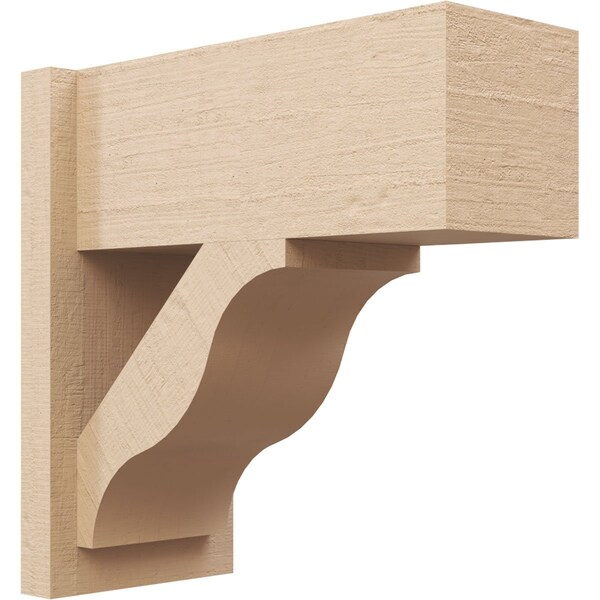 Ekena Millwork 7 1/2-in W x 16-in D x 16-in H Funston Block Rough Cedar Woodgrain TimberThane Outlooker, Primed Tan OUTUR075X16X16FST44RCPR - main